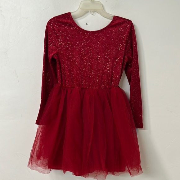 Glittering Red Tulle Party Dress - Picture 1 of 2